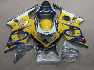 Amarillo Azul Corona Extra Carenado Moto Suzuki GSXR 1000 K1 00-02