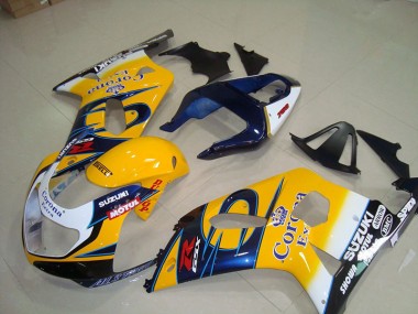 Amarillo Azul Corona Extra Motul Carenado Moto Suzuki GSXR 750 K1 K2 K3 01-03