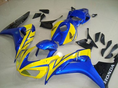 Amarillo Azul Negro Carenado Moto Honda CBR 1000 RR 06-07