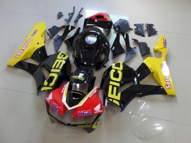 Amarillo Negro Geico Carenado Moto Honda CBR 600 RR 13-21