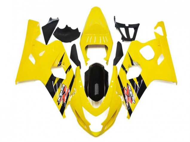 Amarillo Negro Kit ABS Carenado Motocicleta Suzuki GSXR 600 / 750 K4 04-05