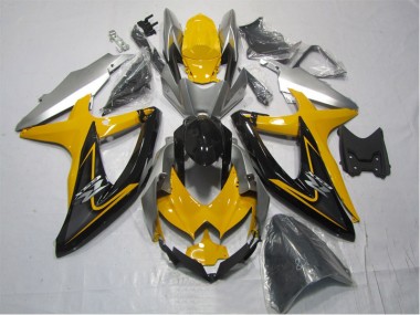 Amarillo Negro Kits Carenado Moto Suzuki GSXR 1000 K7 07-08