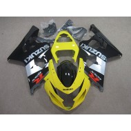 Amarillo Negro Plata Carenado Moto Suzuki GSXR 750 K4 04-05