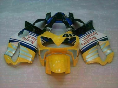 Amarillo Plata Nastro Azzurro Carenado Moto Honda CBR 600 F4i 01-03