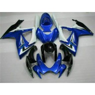 Azul ABS Moto Plástica Suzuki GSXR 600 / 750 K6 06-07