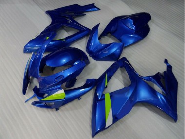 Azul ABS Moto Plástico Suzuki GSXR 600 / 750 K6 06-07