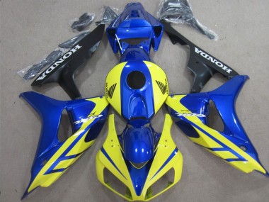 Azul Amarillo Inyección Kits Carenado Moto Honda CBR 1000 RR 06-07