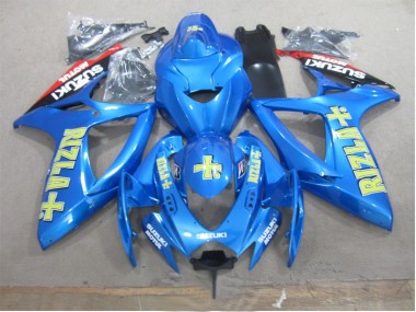 Azul Amarillo Rizla Carenado Moto Suzuki GSXR 600 K6 06-07