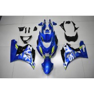 Azul Blanco Calcomanía Carenado Moto Suzuki GSXR 1000 17-23