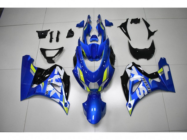 Azul Blanco Calcomanía Carenado Moto Suzuki GSXR 1000 17-23