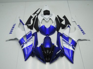 Azul Blanco Estilo OEM Carenado Moto Yamaha R6 08-16