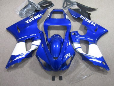 Azul Blanco Inyección Kit Carenado Moto Yamaha R1 02-03