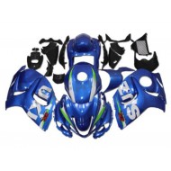 Azul Blanco Kit Carenado Moto Suzuki GSXR 1300 Hayabusa 08-19