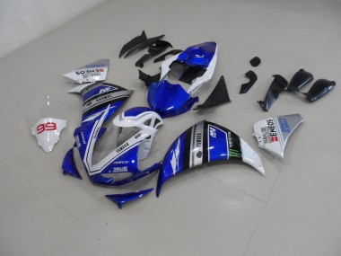 Azul Blanco Kit Carenado Moto Yamaha R1 09-11