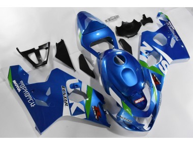 Azul Blanco Kit Completo Carenado Moto Suzuki GSXR 600 / 750 K4 04-05