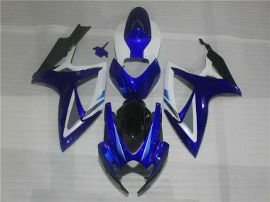 Azul Blanco Kit Completo Carenado Moto Suzuki GSXR 600 / 750 K6 06-07