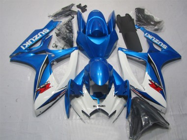 Azul Blanco Kits Carenado Moto Suzuki GSXR 600 K6 06-07