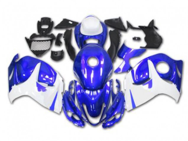 Azul Blanco Kits Completo Carenado Moto ABS Suzuki GSXR 1300 Hayabusa 08-19