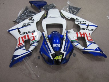 Azul Blanco Motul Dunlop 46 Carenado Moto Yamaha R1 98-99