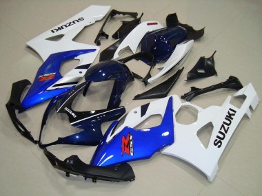 Azul Blanco Negro Carenado Moto Suzuki GSXR 1000 K5 05-06