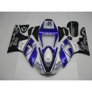 Azul Blanco Negro Carenado Moto Yamaha R1 98-99