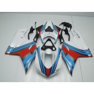 Azul Blanco Rojo Carenado Moto Ducati 848 1098 1198 07-14