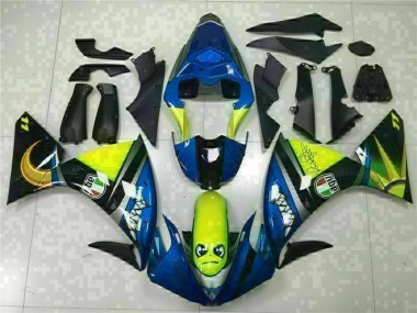 Azul Kits Completo Carenado Moto Yamaha R1 09-11