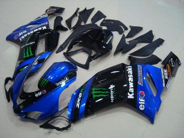 Azul Monster Carenado Moto Kawasaki ZX6R 07-08
