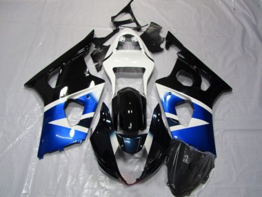 Azul Negro Blanco Carenado Moto Suzuki GSXR 1000 K3 03-04