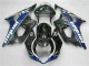 Azul Negro Carenado Moto Completo Suzuki GSXR 1000 K3 03-04