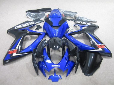 Azul Negro Carenado Moto Suzuki GSXR 600 K6 06-07