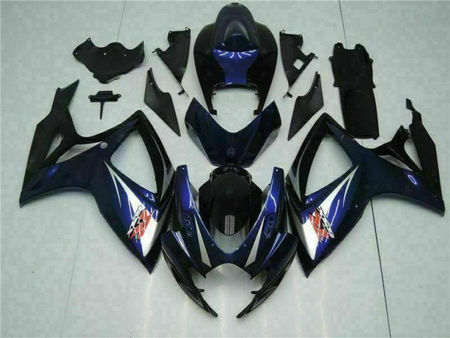 Azul Negro Kit Carenado ABS Completo Suzuki GSXR 600 / 750 K6 06-07