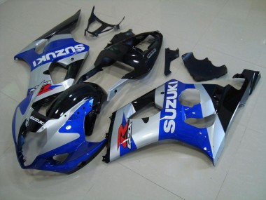 Azul Plata Carenado Moto Suzuki GSXR 1000 K3 03-04