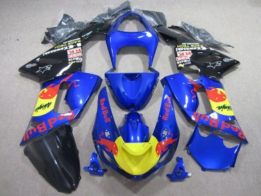 Azul Red Bull Ninja Carenado Moto Kawasaki ZX6R 05-06