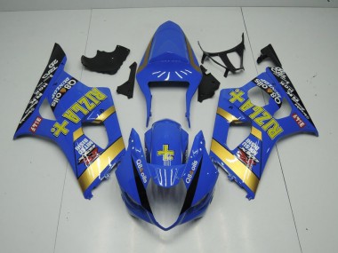 Azul Rizla Carenado Moto Suzuki GSXR 1000 K3 03-04