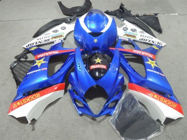 Azul Rockstar Carenado Moto Suzuki GSXR 1000 K7 07-08