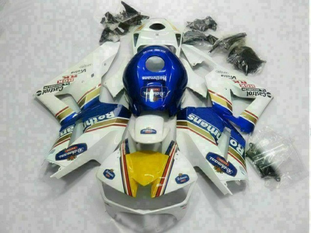 Blanco Azul Carenado Moto Honda CBR 600 RR 13-21