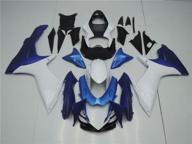 Blanco Azul Carenado Moto Suzuki GSXR 600 / 750 K11 11-21