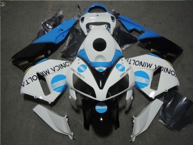 Blanco Azul Konica Minolta Kits Carenado Moto Honda CBR 600 RR 05-06