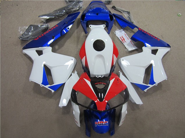 Blanco Azul Rojo HRC ABS Moto Plásticos Honda CBR 600 RR 05-06