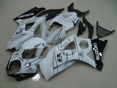 Blanco Corona Carenado Moto Suzuki GSXR 1000 K7 07-08