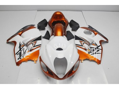 Blanco Naranja Carenado Moto Suzuki GSXR 1300 Hayabusa 96-07