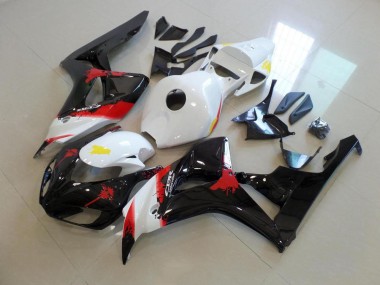 Blanco Negro con No Pegatinas Carenado Moto Honda CBR 1000 RR 06-07