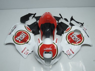 Blanco Rojo Lucky Strike Motul Carenado Moto Suzuki GSXR 1300 Hayabusa 96-07