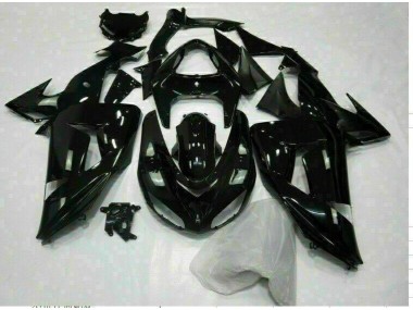 Brillante Negro Carenado Moto Kawasaki ZX10R 06-07