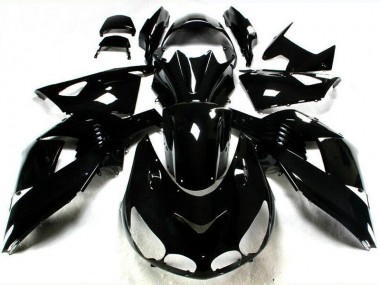 Brillante Negro Carenado Moto Kawasaki ZX14R ZZR 1400 06-11