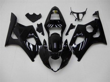 Brillante Negro Inyección Kit Carenado Moto Suzuki GSXR 1000 K3 03-04