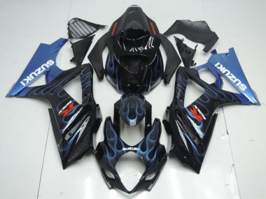 Llama azul negra Carenado Moto Suzuki GSXR 1000 K7 07-08