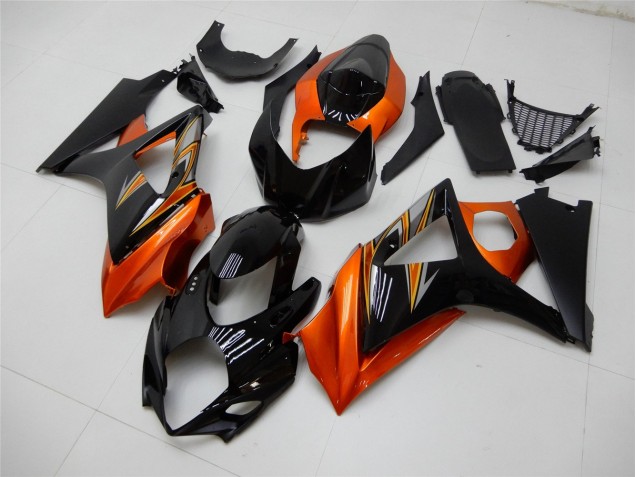 Naranja Negro Carenado Moto Suzuki GSXR 1000 K7 07-08