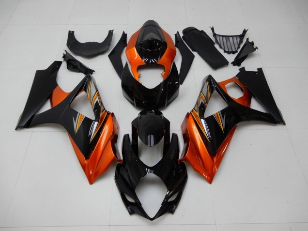 Naranja Negro Carenado Moto Suzuki GSXR 1000 K7 07-08